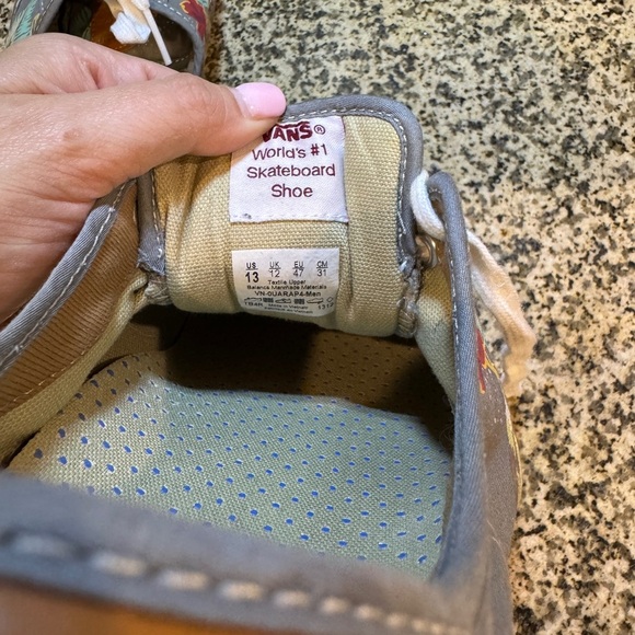 Vans Men’s Size 13 Island Vibes Gray Canvas Sneakers - Picture 11 of 13